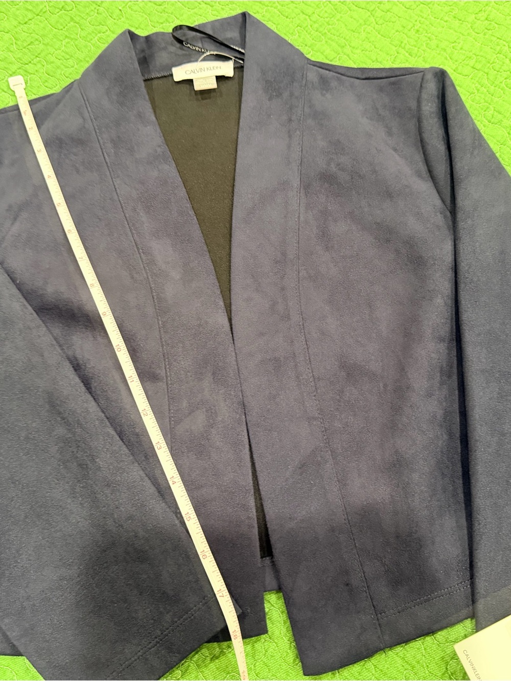 Calvin Klein Men's Dark Navy Open-Front Shirt Jacket